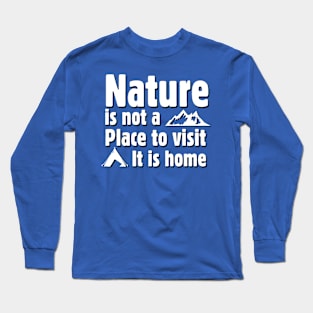 Hiking Nature Design Long Sleeve T-Shirt